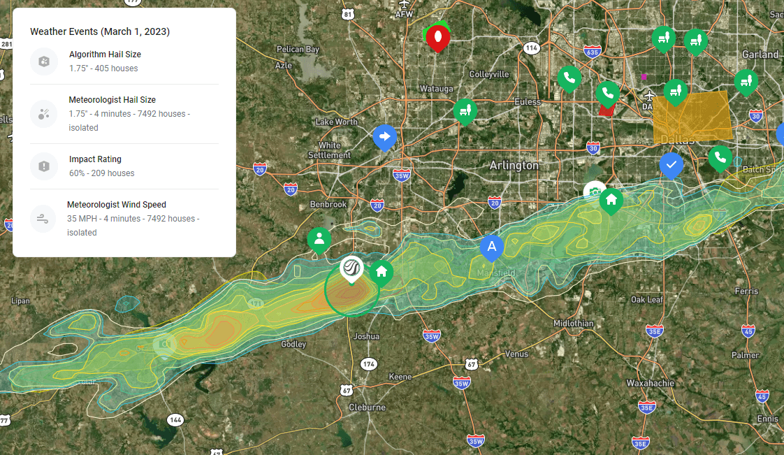 hail trip tracking