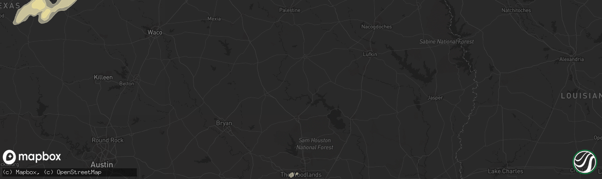 Hail map in Sonora, TX on January 1, 2017