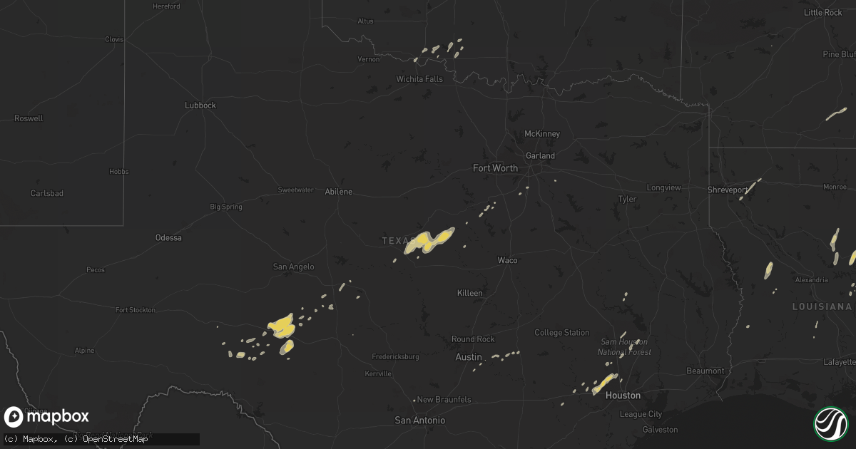 Hail map on January 1, 2017