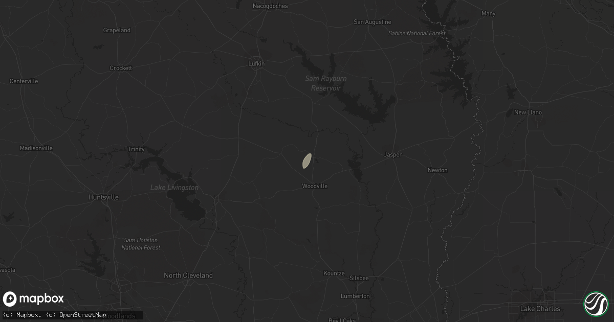Hail map in Chester, TX on January 2, 2015