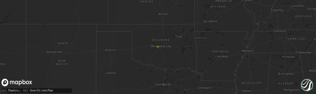 Hail map on January 2, 2019