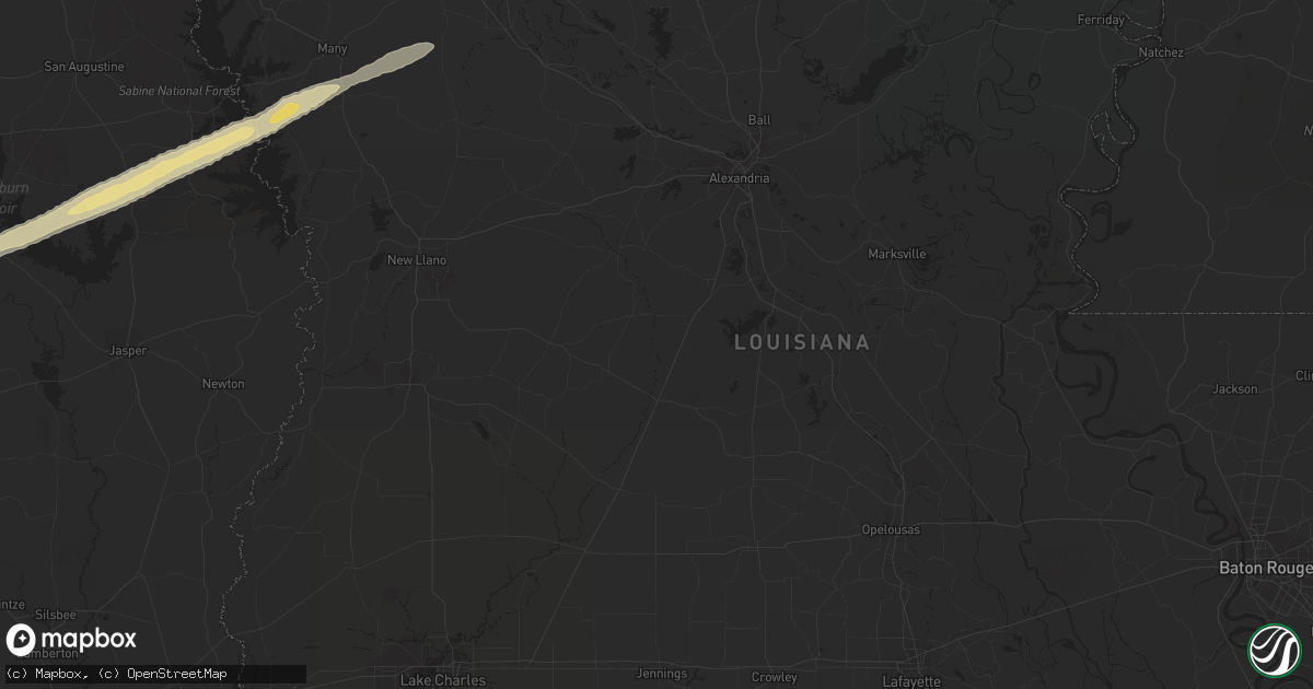 Hail map in Broaddus, TX on January 4, 2011