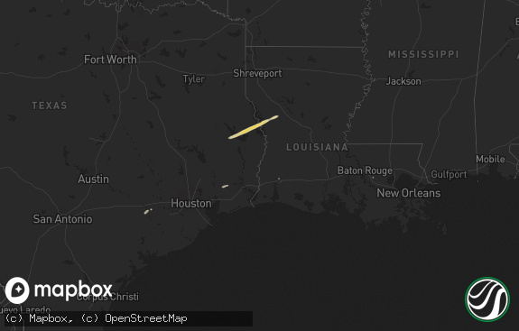 Hail map preview on 01-04-2011