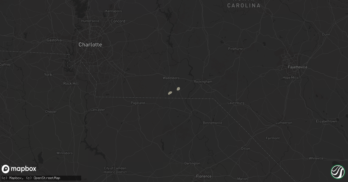 Hail map in Morven, NC on January 4, 2015