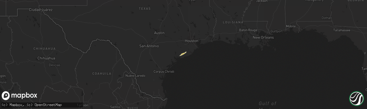 Hail map on January 4, 2024