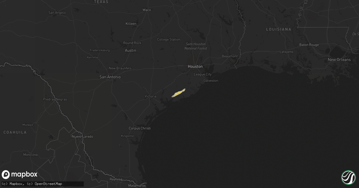Hail map on January 4, 2024