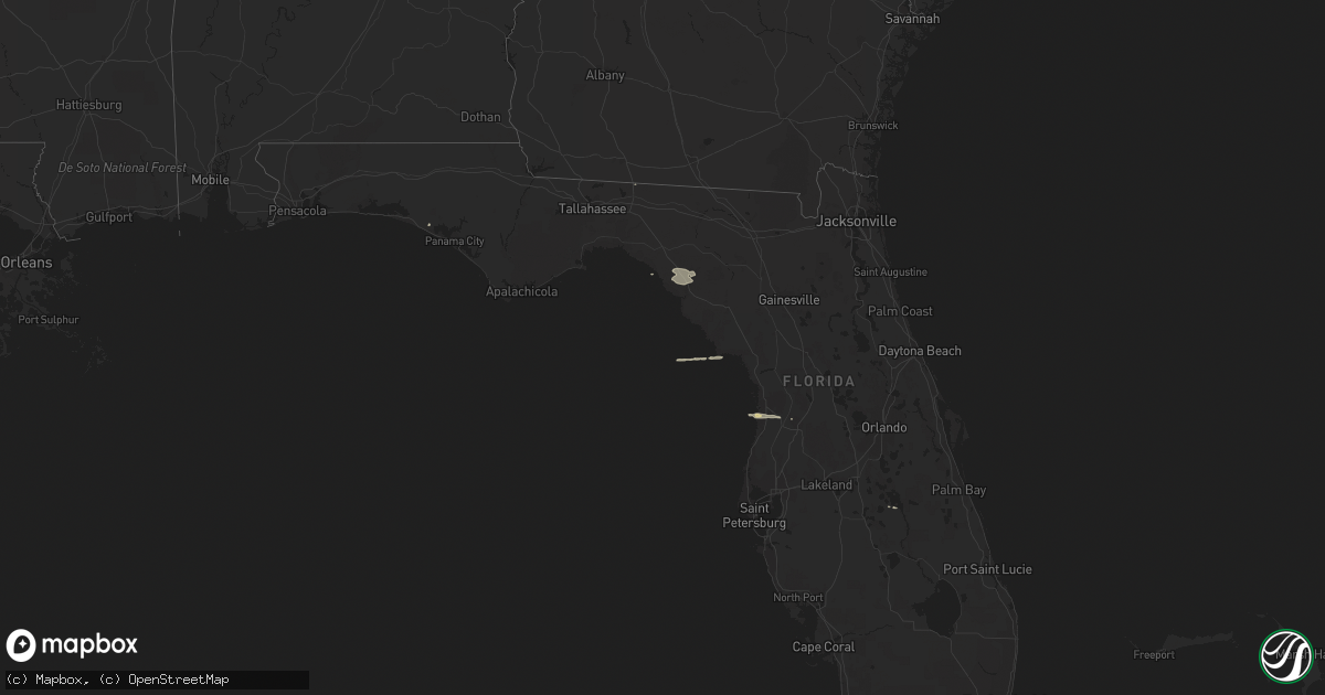 Hail map on January 5, 2011