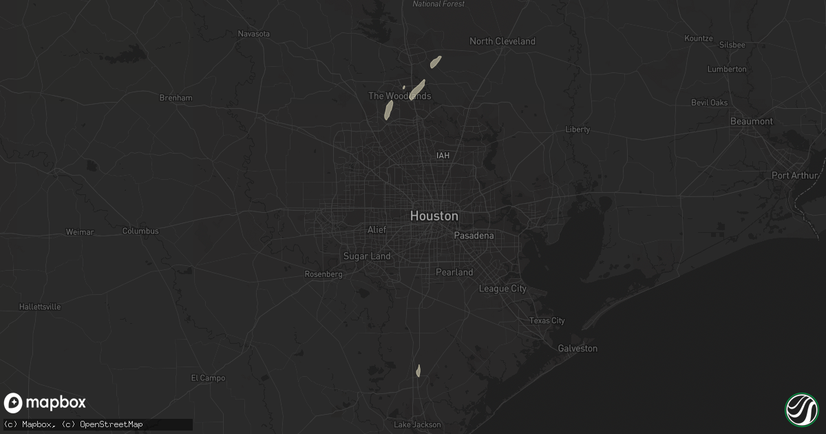 Hail map in Conroe, TX on January 7, 2013