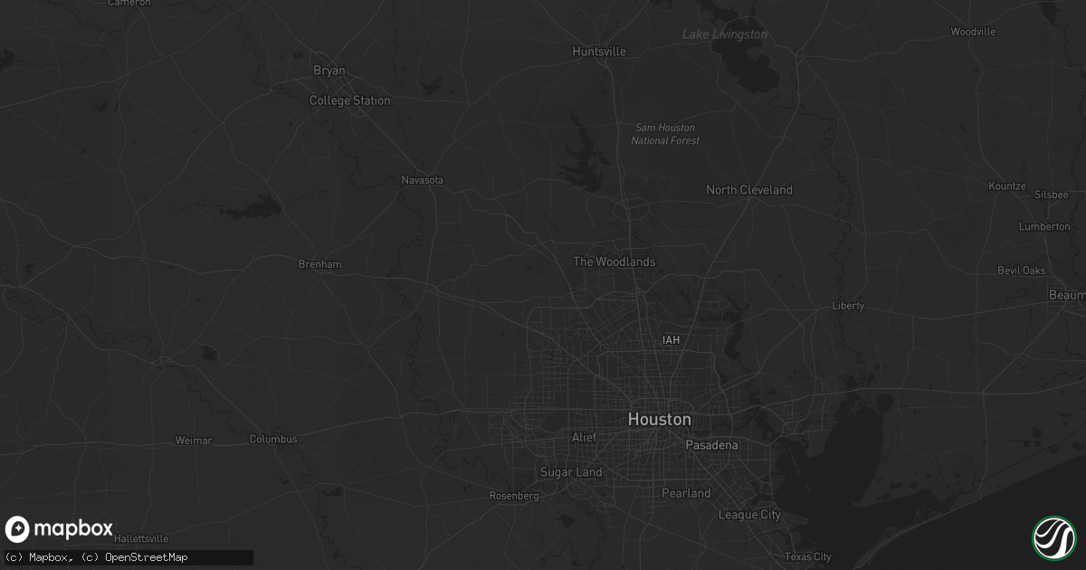 Hail map in Damon, TX on January 7, 2018