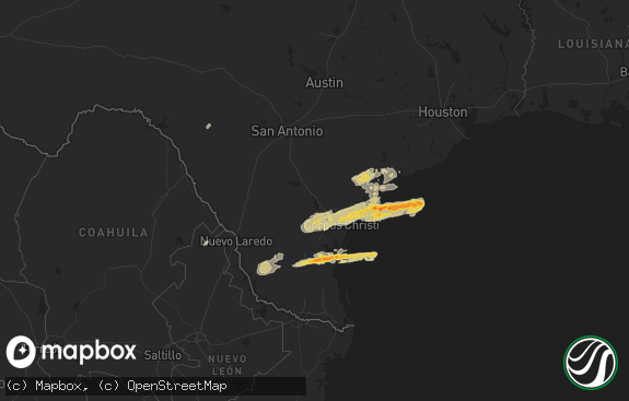 Hail map preview on 01-08-2011