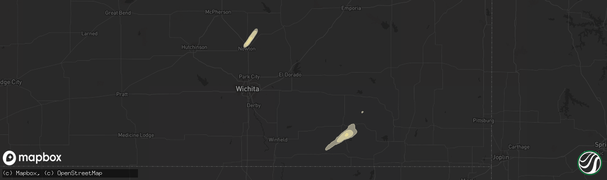 Hail map in Brumley, MO on January 9, 2020