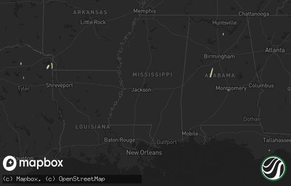 Hail map preview on 01-10-2012