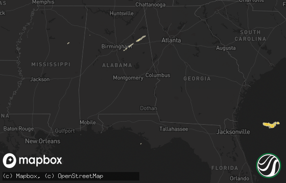 Hail map preview on 01-10-2014