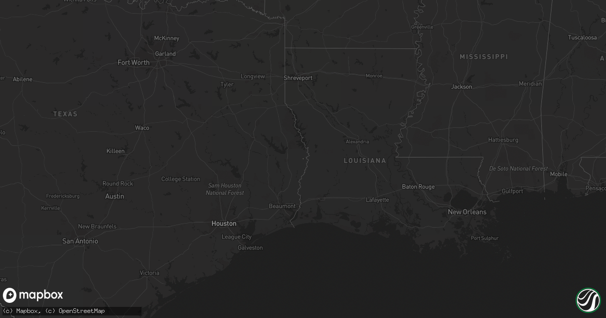 Hail map on January 14, 2013
