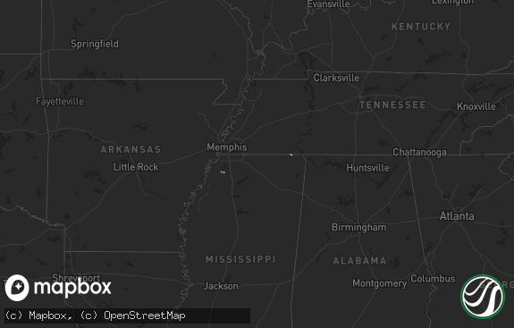 Hail map preview on 01-15-2020