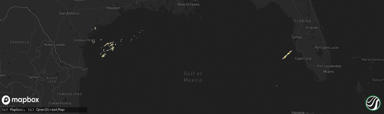 Hail map on January 16, 2016