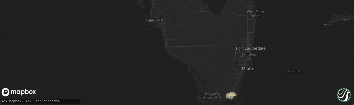 Hail map in Bradenton, FL on January 17, 2011