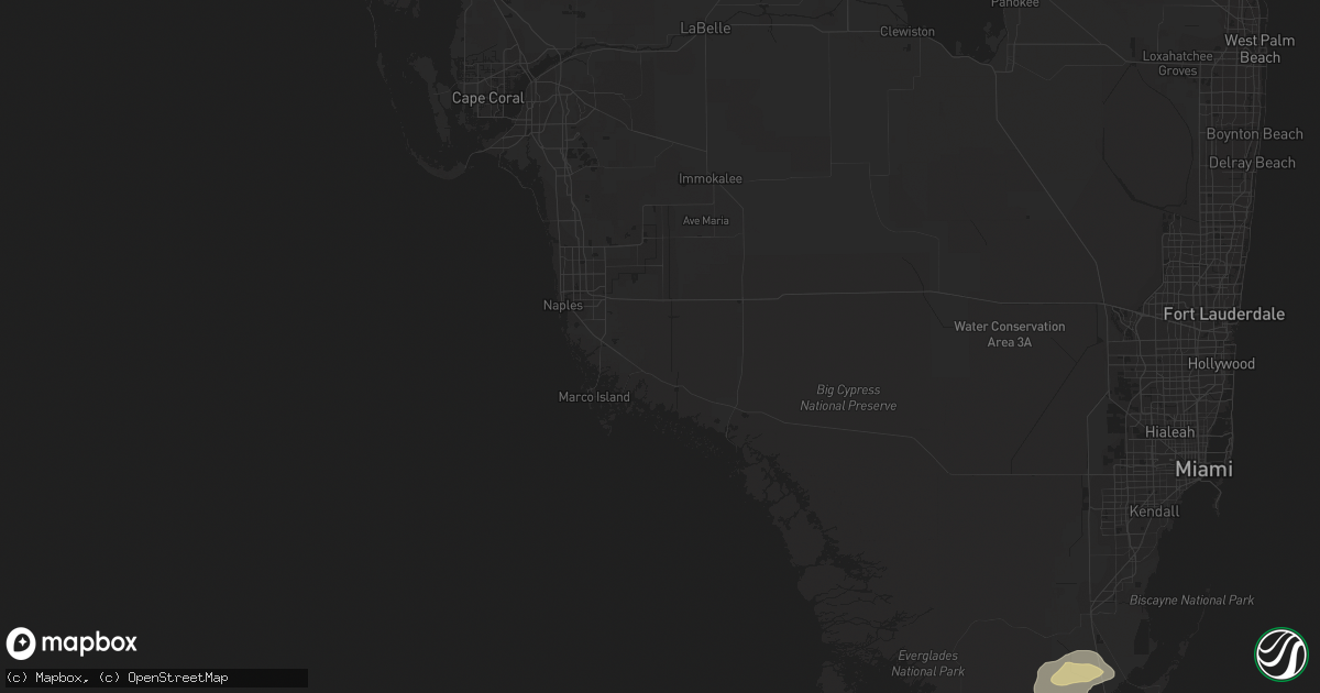 Hail map in Bradenton, FL on January 17, 2011