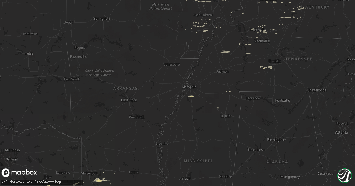 Hail map in Illinois on January 17, 2012