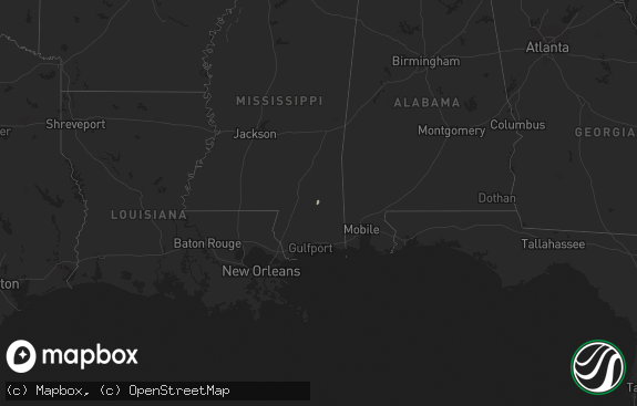 Hail map preview on 01-18-2011