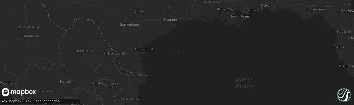 Hail map on January 19, 2017