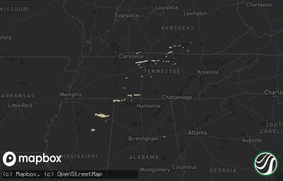 Hail map preview on 01-20-2012