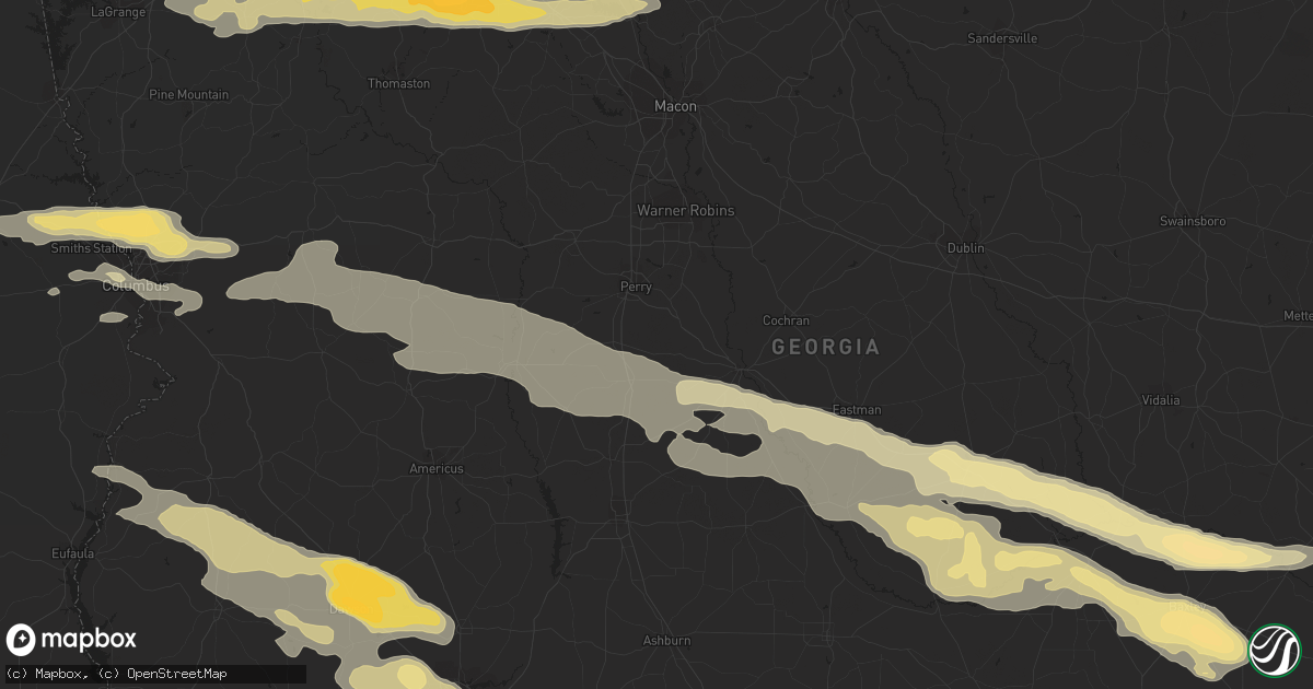 Hail map in Phenix City, AL on January 21, 2012