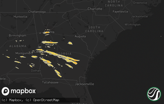 Hail map preview on 01-21-2012