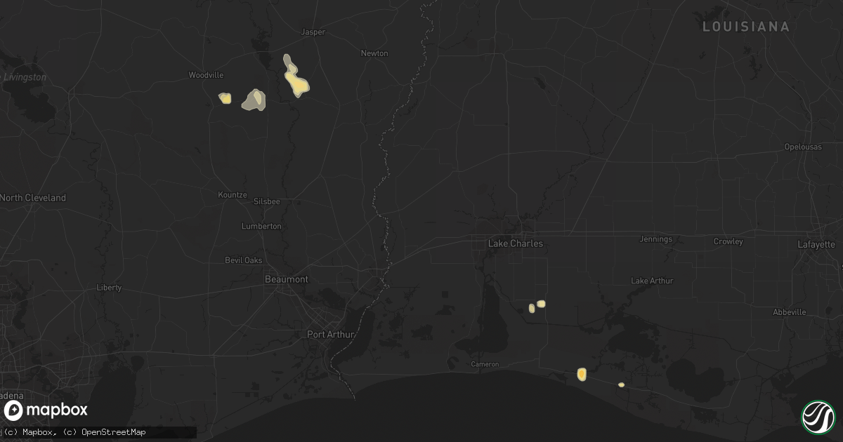 Hail map in Grand Chenier, LA on January 21, 2013