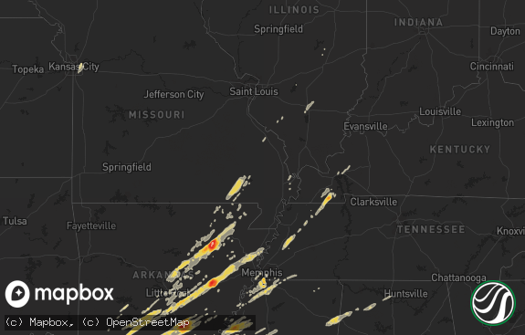 Hail map preview on 01-22-2012
