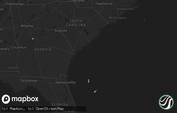 Hail map preview on 01-22-2016