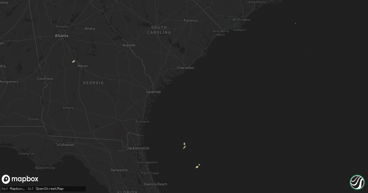 Hail map on January 22, 2016