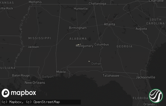 Hail map preview on 01-23-2012