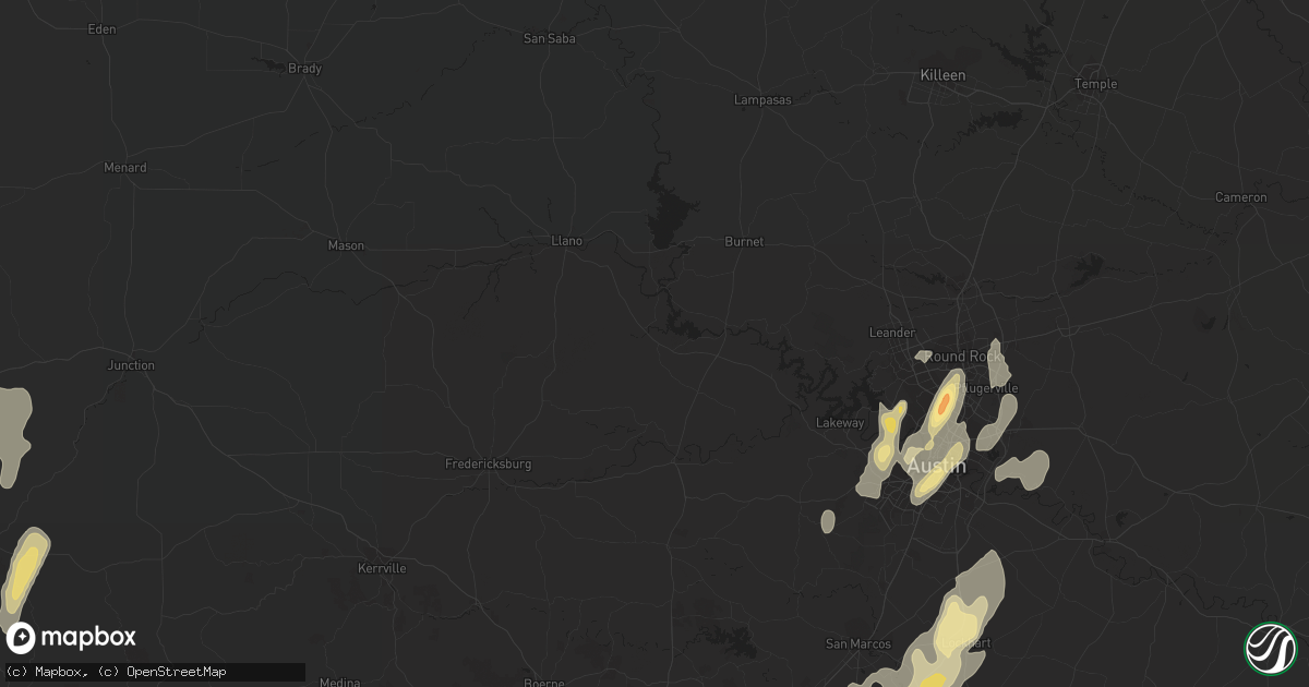 Hail map in Bryan, TX on January 24, 2012
