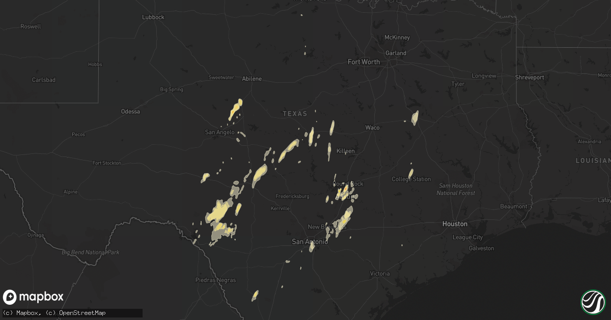 Hail map in Oklahoma on January 24, 2012