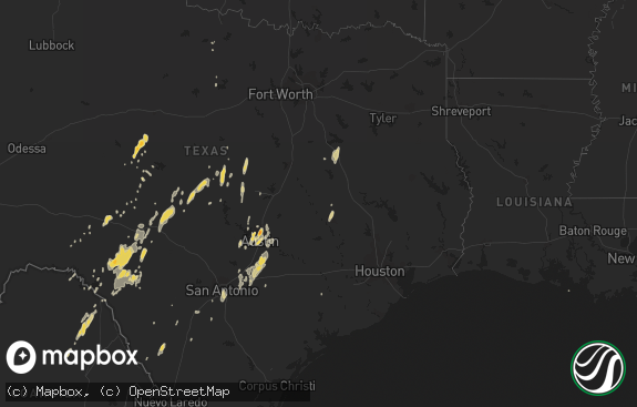 Hail map preview on 01-24-2012