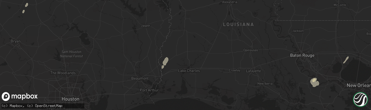 Hail map in Marquez, TX on January 25, 2012
