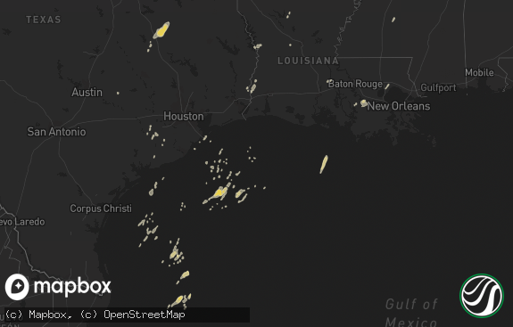 Hail map preview on 01-25-2012