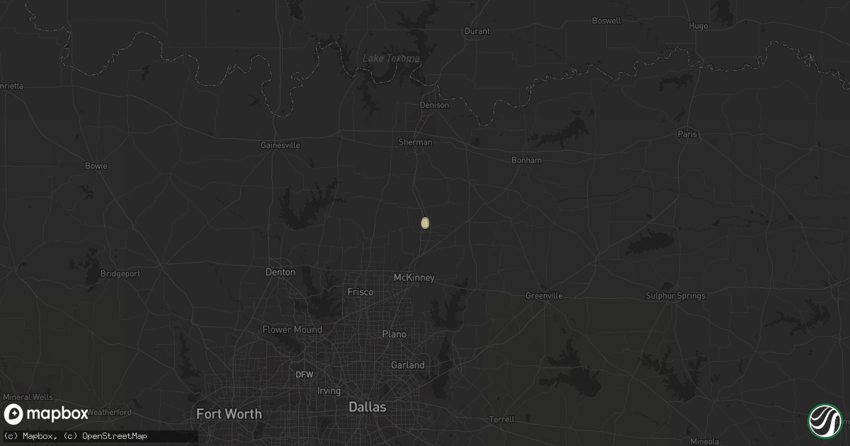 Hail map in Anna, TX on January 31, 2012
