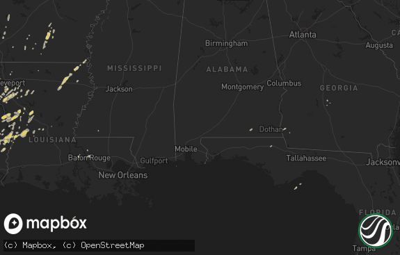 Hail map preview on 02-01-2011