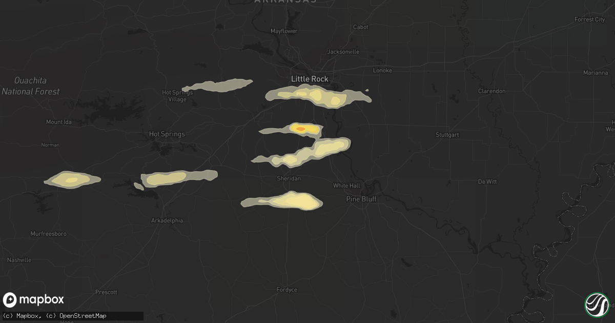 Hail map in Batesville, MS on February 1, 2012