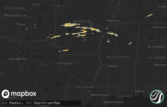 Hail map preview on 02-01-2012