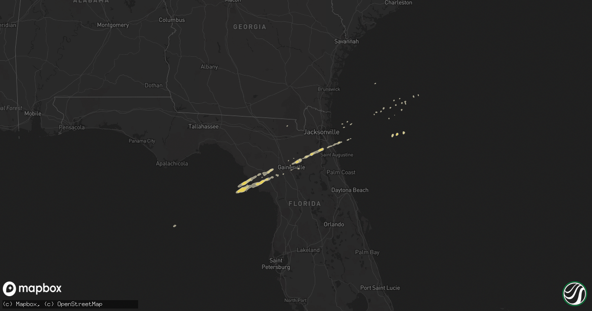 Hail map on February 2, 2011