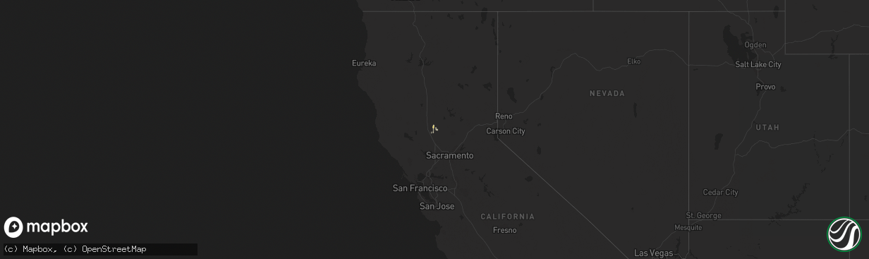 Hail map on February 2, 2019