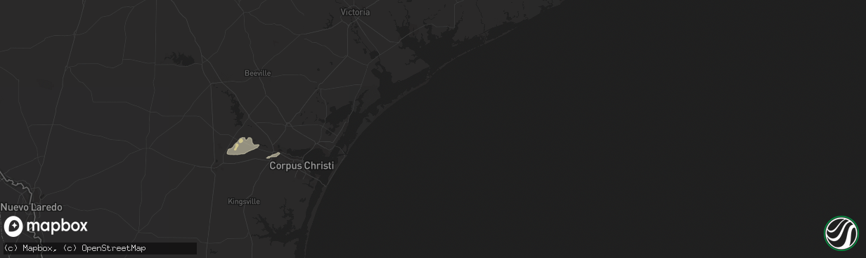 Hail map in Robstown, TX on February 4, 2012