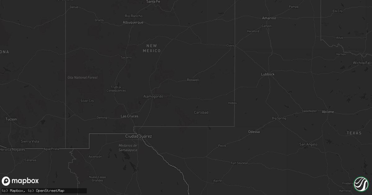 Hail map on February 4, 2019