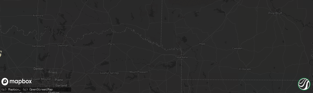 Hail map in Jacksboro, TX on February 5, 2019