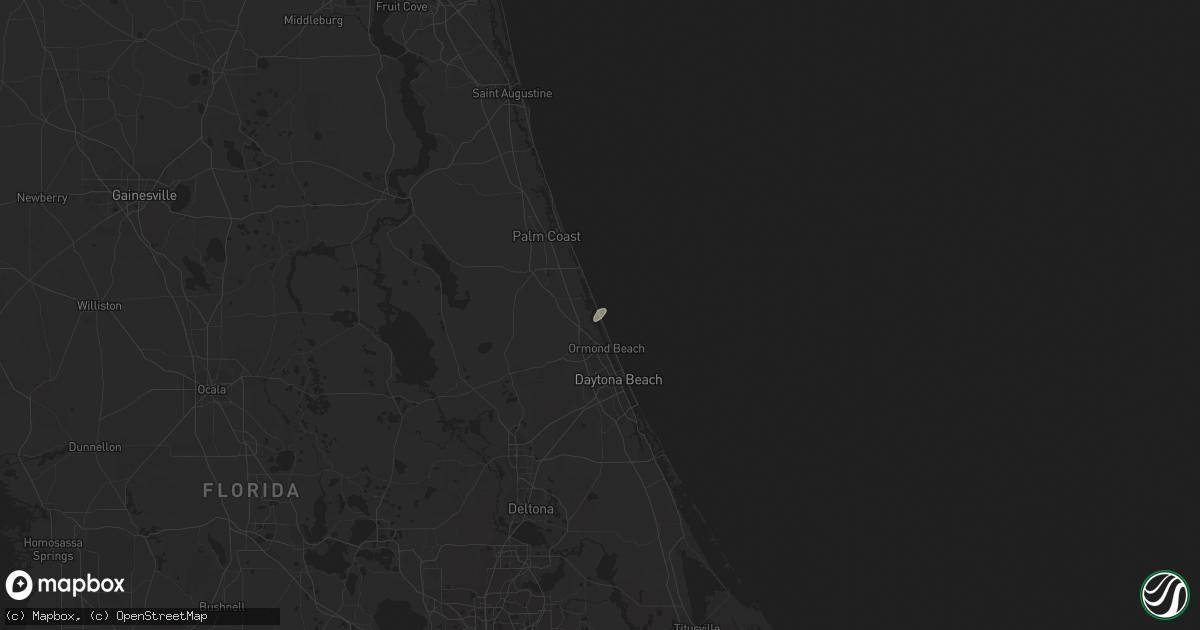 Hail map in Ormond Beach, FL on February 7, 2011