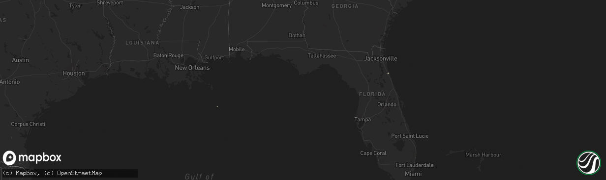 Hail map on February 10, 2023