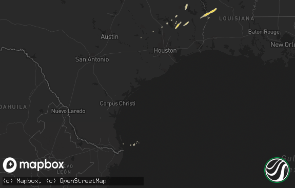Hail map preview on 02-15-2012